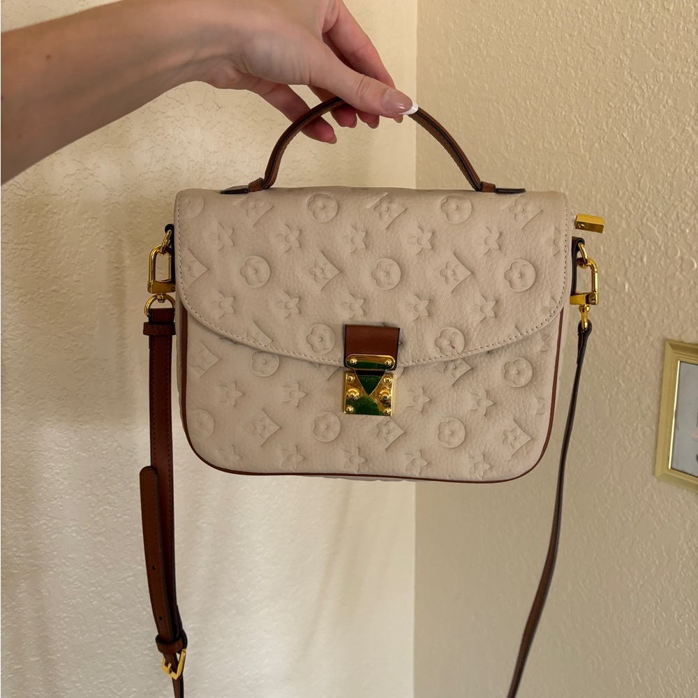 Cream Designer Handbag
